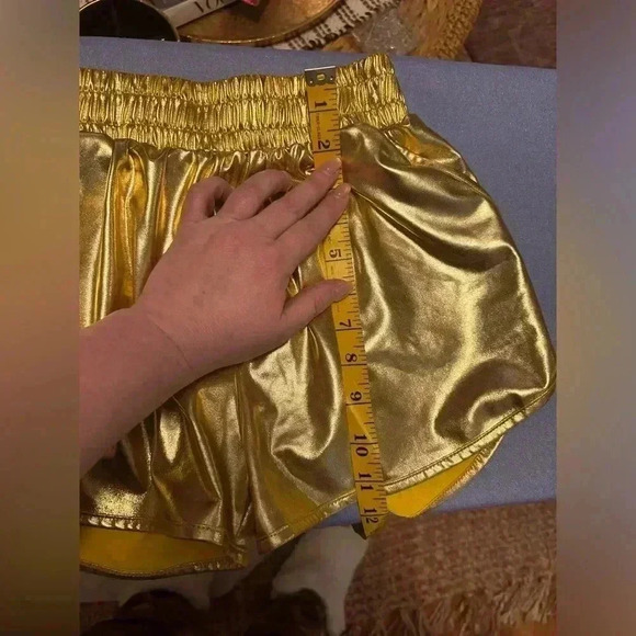 Metallic Gold shorts - Picture 5 of 6